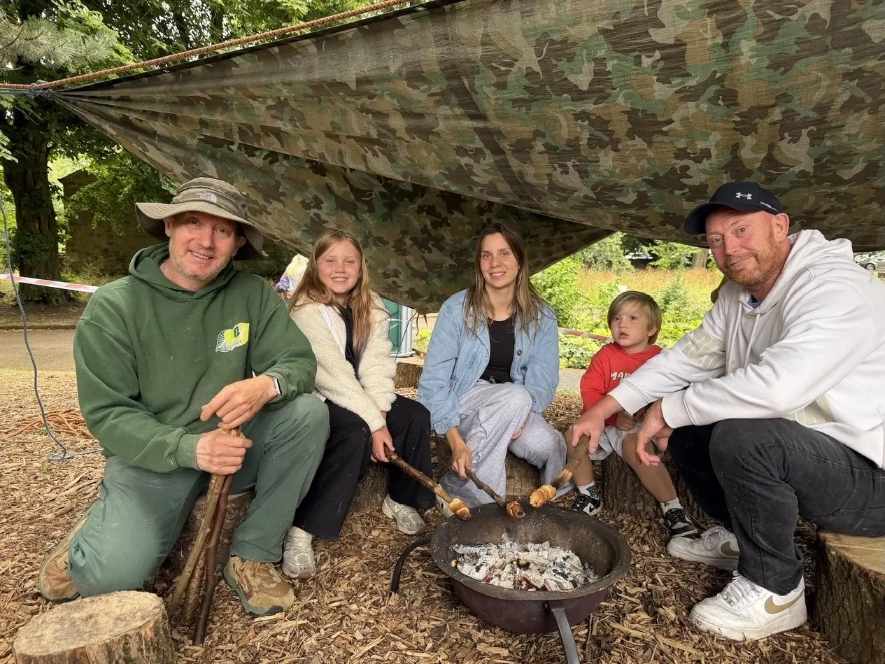 camp fire and bread making in Lancashire (1) camp fire outdoor activity